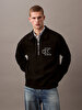 Erkek Knit Rib Logo Sweatshirt