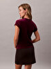 Kadın Velour Logo T-shirt
