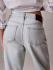 Kadın 90s Straight Bleache Jean Pantolon