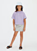 Kız Çocuk CK Logo Boxy T-shirt