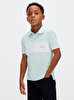 Erkek Çocuk Mono Logo Pieced Polo T-shirt