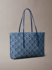 Kadın Emblem Denim Tote Çanta