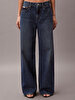 Kadın The Wide Leg Indigo Jean Pantolon