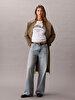 Kadın 90s Straight Basset Jean Pantolon