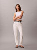 Kadın Mom Chalk White Jean Pantolon