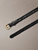 Kadın Braided Logo Buckle Kemer