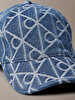 Kadın Jacquard Denim Şapka