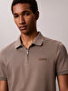 Erkek Slim Supima Zip Polo T-shirt