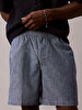 Erkek Straight Chambray Şort