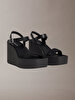 Kadın Wedge 70 Webbing Dolgu Topuklu Sandalet