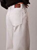 Kadın Wide Leg Raw Jean Pantolon