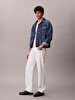 Erkek 90s Straight Bleach Jean Pantolon