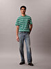 Erkek Easy Stripe Crewn T-shirt