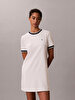 Kadın Cotton Monogram Elbise
