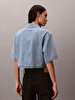 Kadın Boxy Cropped Denim Gömlek