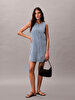 Kadın Sleeveless Denim Elbise