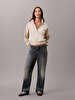 Kadın Crop Dolman Coloblock Ceket