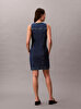 Kadın Sleeveless Mini Denim Elbise