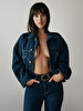 Kadın Relaxed Trucker Denim Ceket