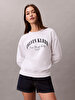 Kadın Logo Graphic Crewneck Sweatshirt