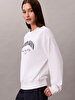 Kadın Logo Graphic Crewneck Sweatshirt