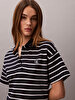 Kadın Striped Pique Elbise