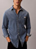 Erkek CK Vintage Indigo Casual Gömlek