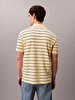 Erkek Striped Pique Polo T-shirt