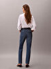 Kadın High Rise Straight Jean Pantolon