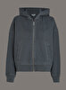 Kadın Washed Puff Print Sweatshirt