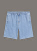 Erkek Pull On Relaxed Denim Şort