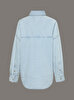 Kadın Relaxed Linen Denim Gömlek