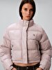 Kadın Shine Crop Puffer Mont