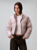 Kadın Shine Crop Puffer Mont