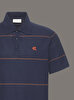 Erkek Cross Grain Stripe Polo T-shirt