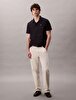 Erkek Cross Grain Stripe Polo T-shirt