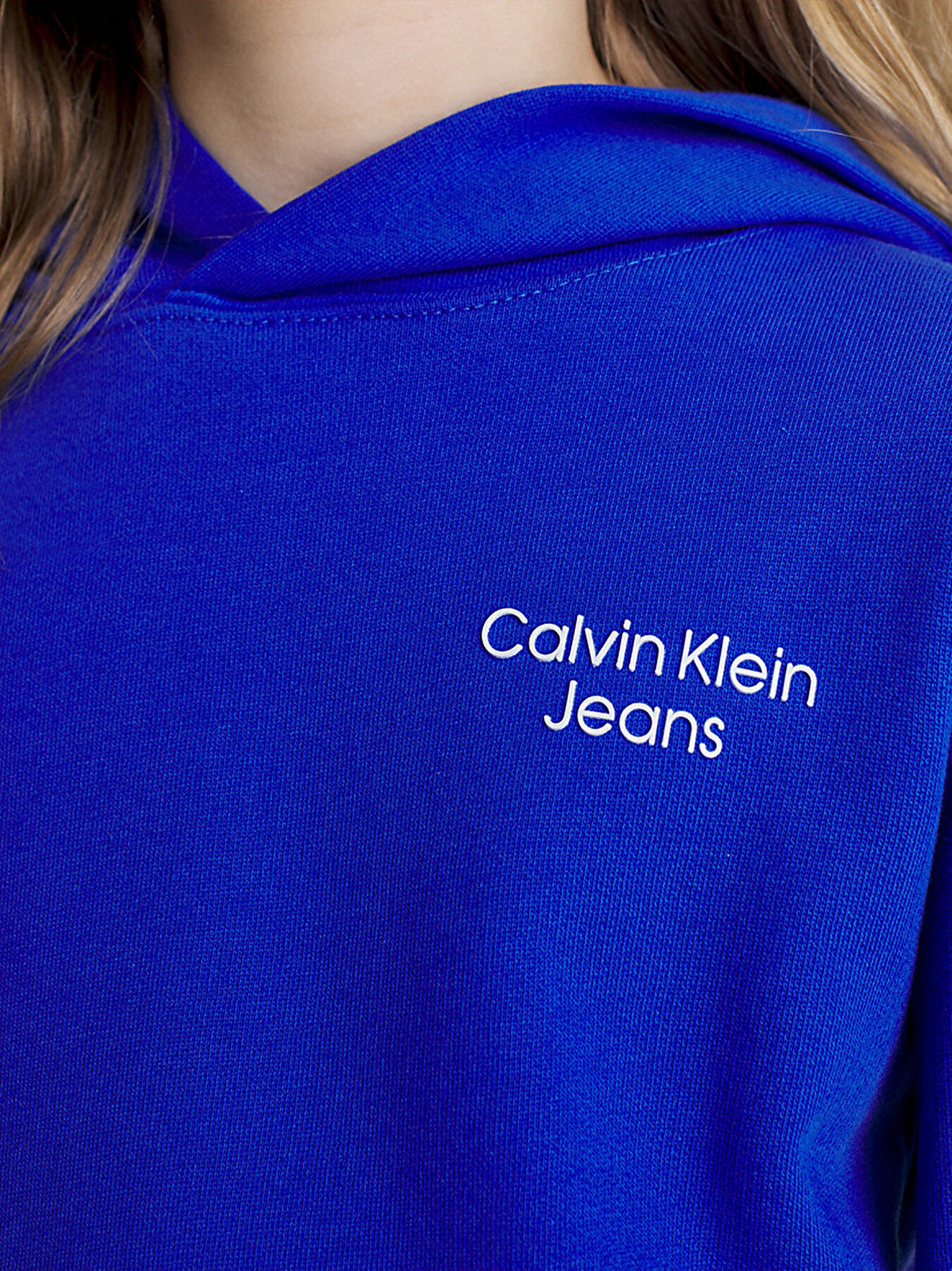 Çocuk | Logo Mavi Klein Stack Ckj Hoodie Erkek Sweatshirt Calvin IB0IB01293C6X