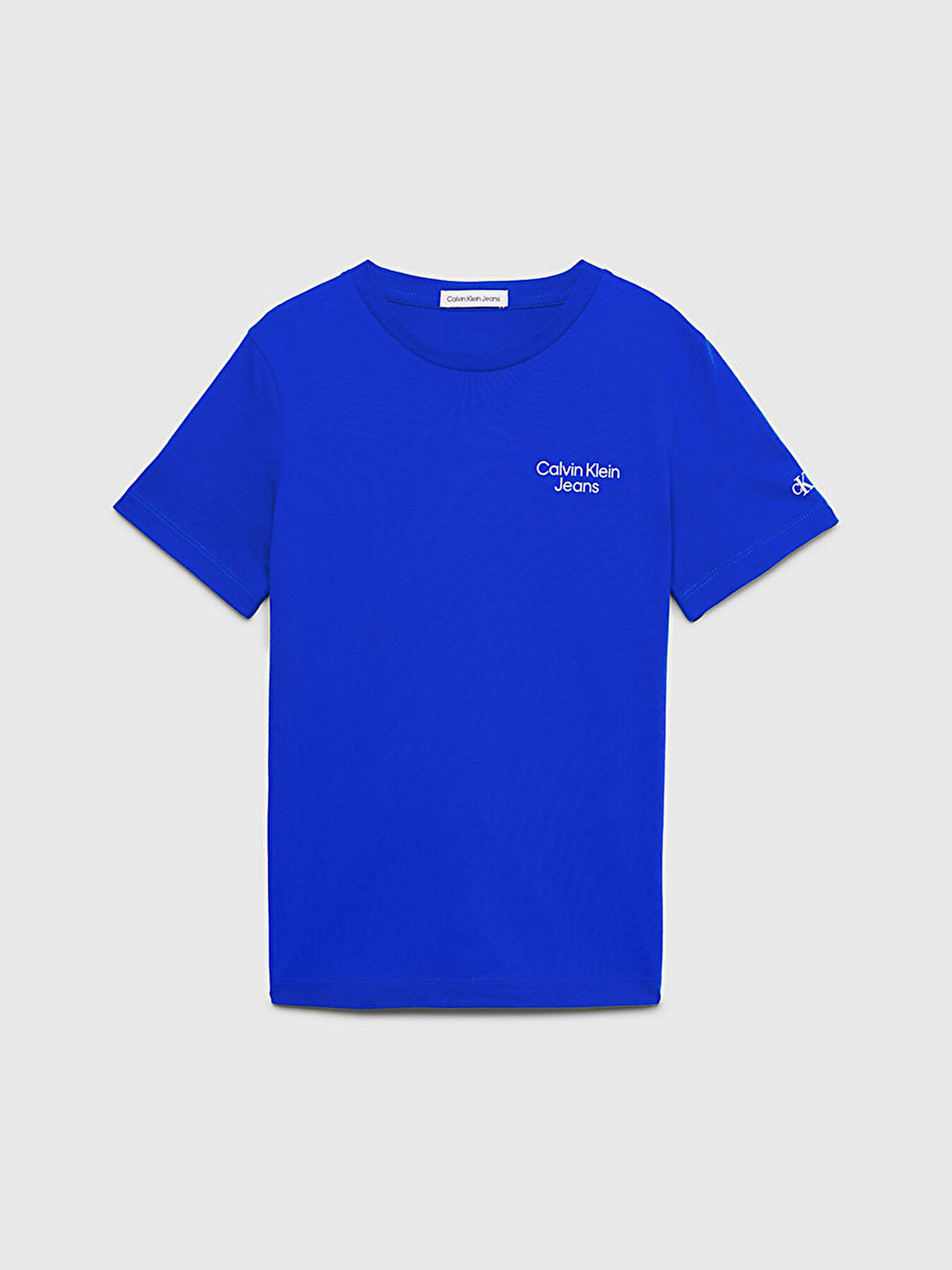 Erkek Çocuk Ckj Stack Logo T-Shirt Mavi IB0IB01319C6X | Calvin Klein