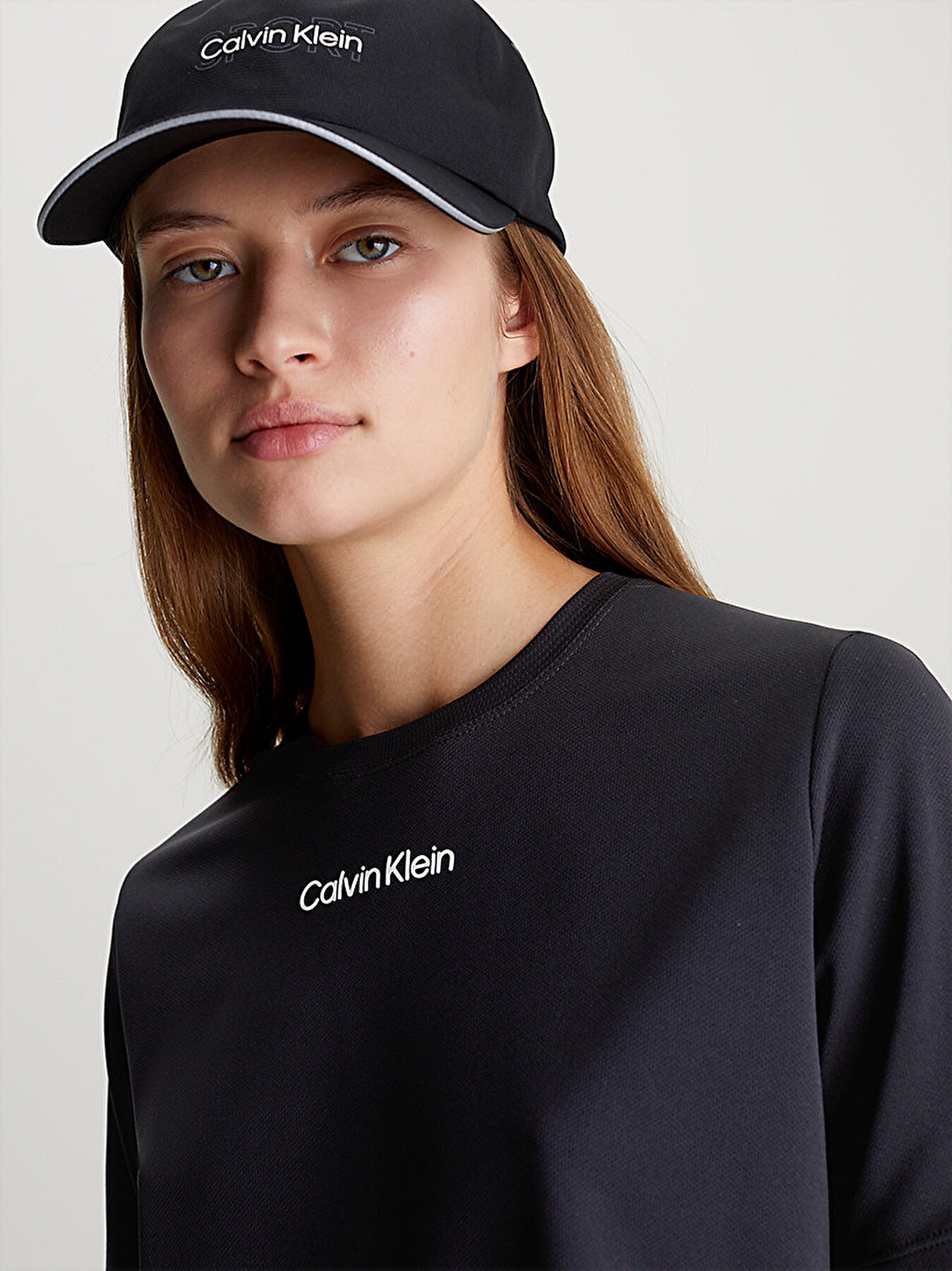 Kad n Performance T Shirt Siyah 00GWS4K204BAE Calvin Klein