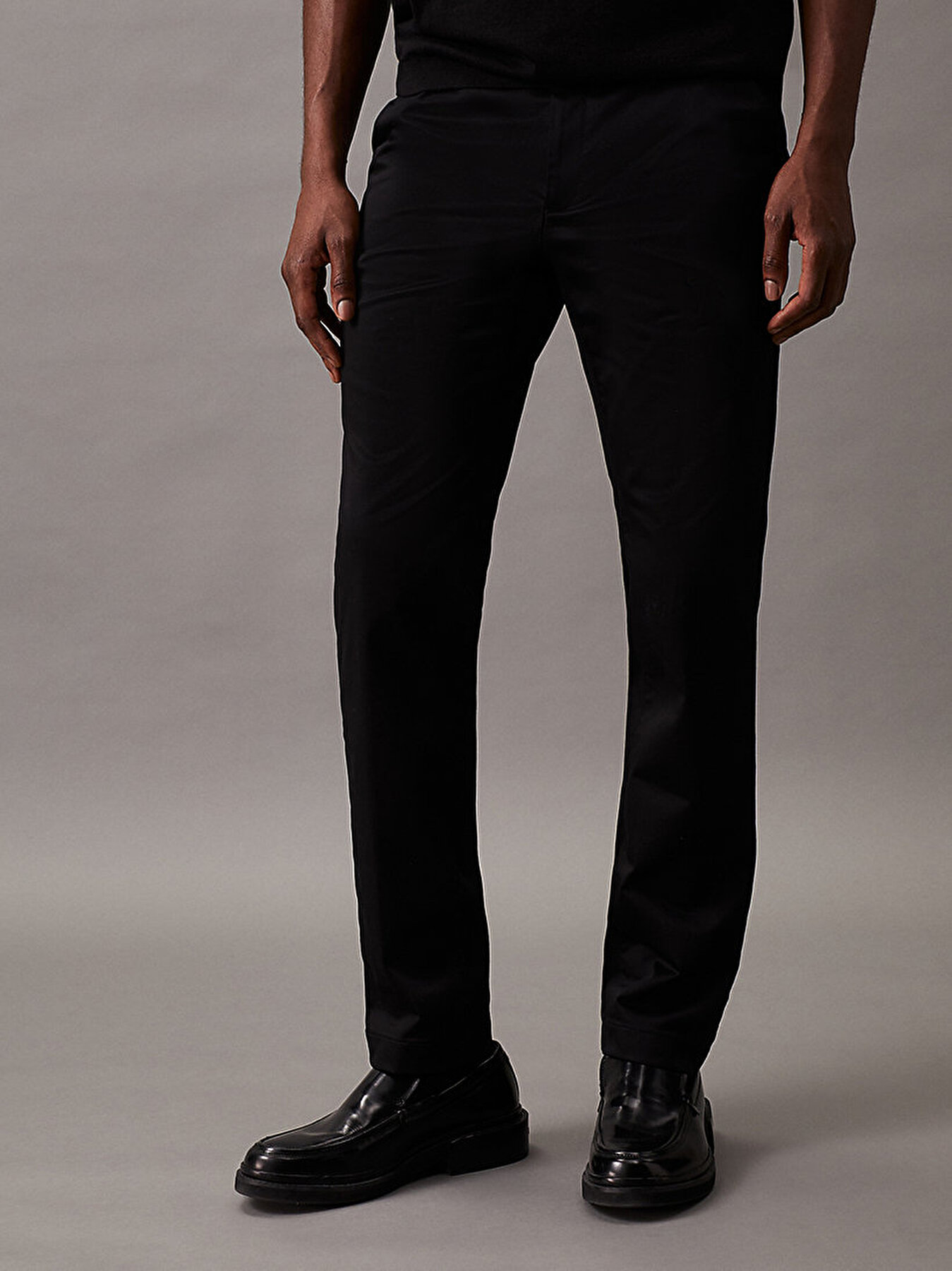 Erkek Sateen Stretch Slim Jean Pantolon Siyah K10K110963BEH Calvin Klein