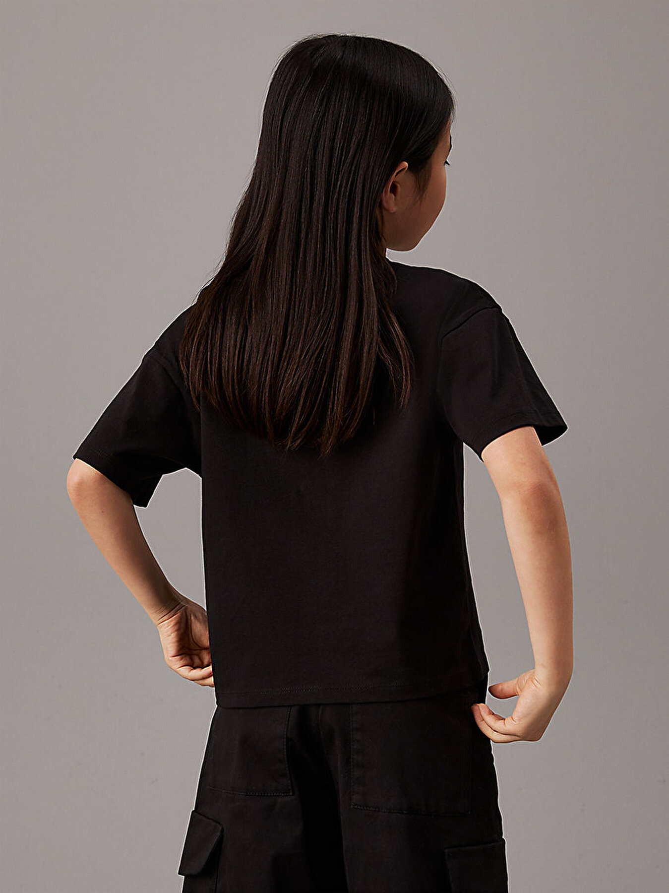 K z Cocuk Ck Logo Boxy T Shirt