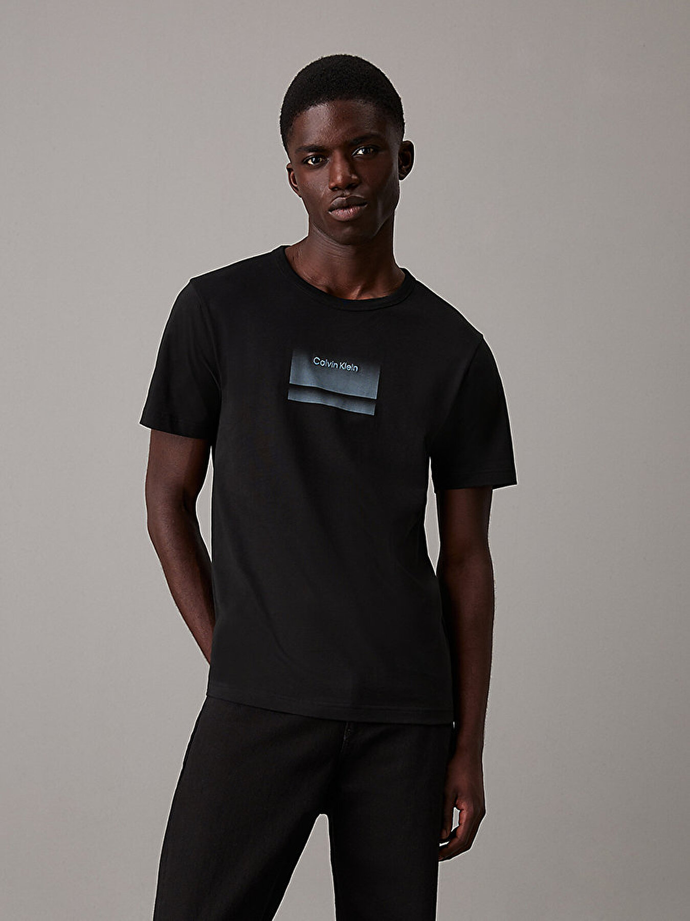 トップス ELECTRIC LOGO GRADATION SS TEE (BLACK) T-shirt Gradient