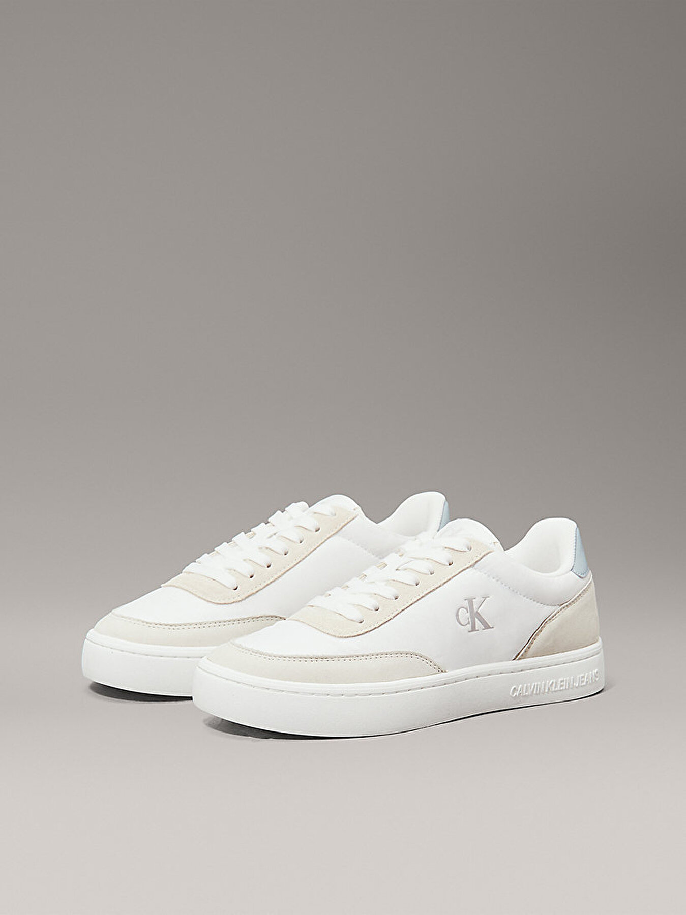 Kadın Classic Cupsole Mix Sneaker Beyaz YW0YW0176701U Calvin Klein