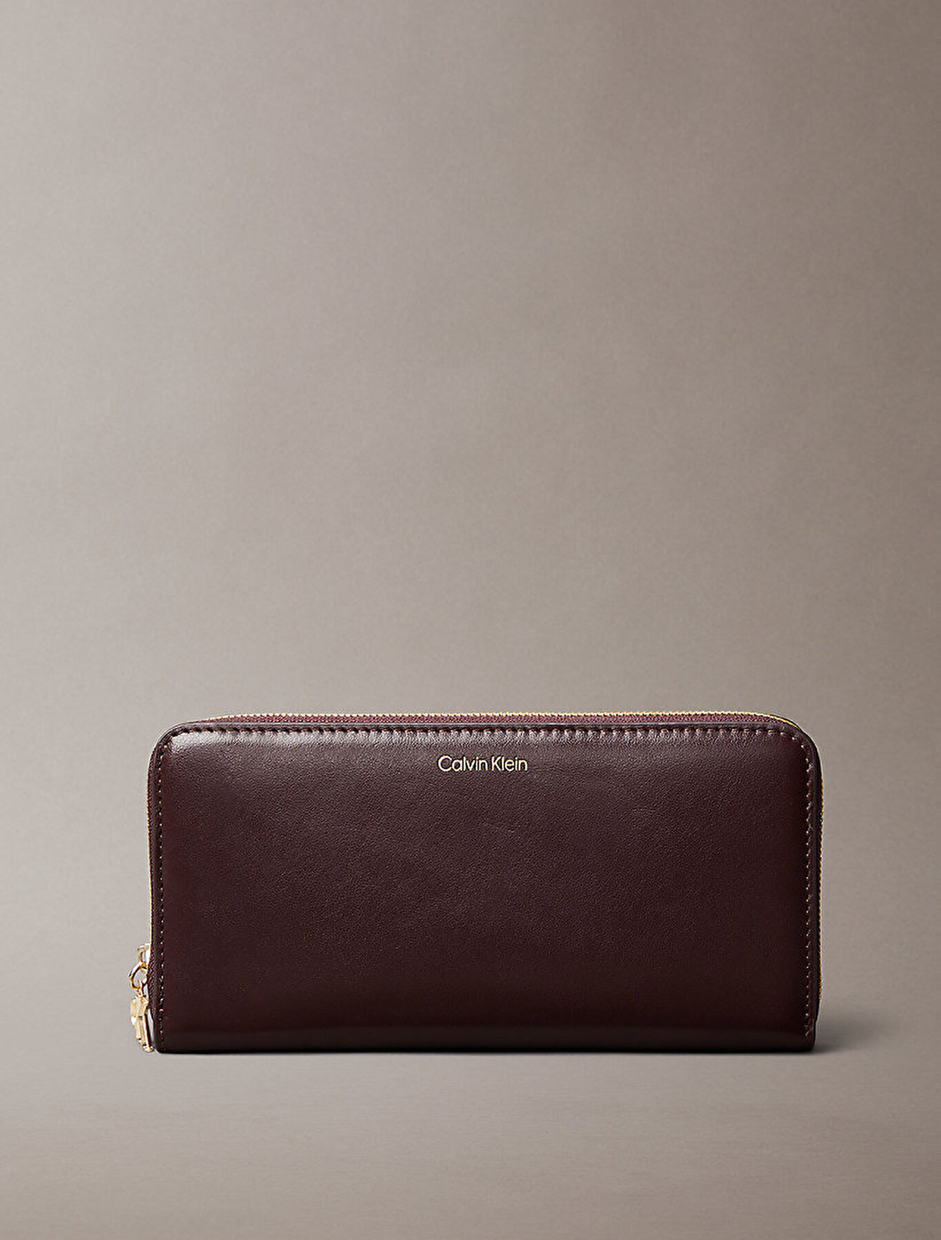 kpink♡ Kadın CK Large Zip Around Cüzdan Bordo LV04F1093GBAP | Calvin Klein