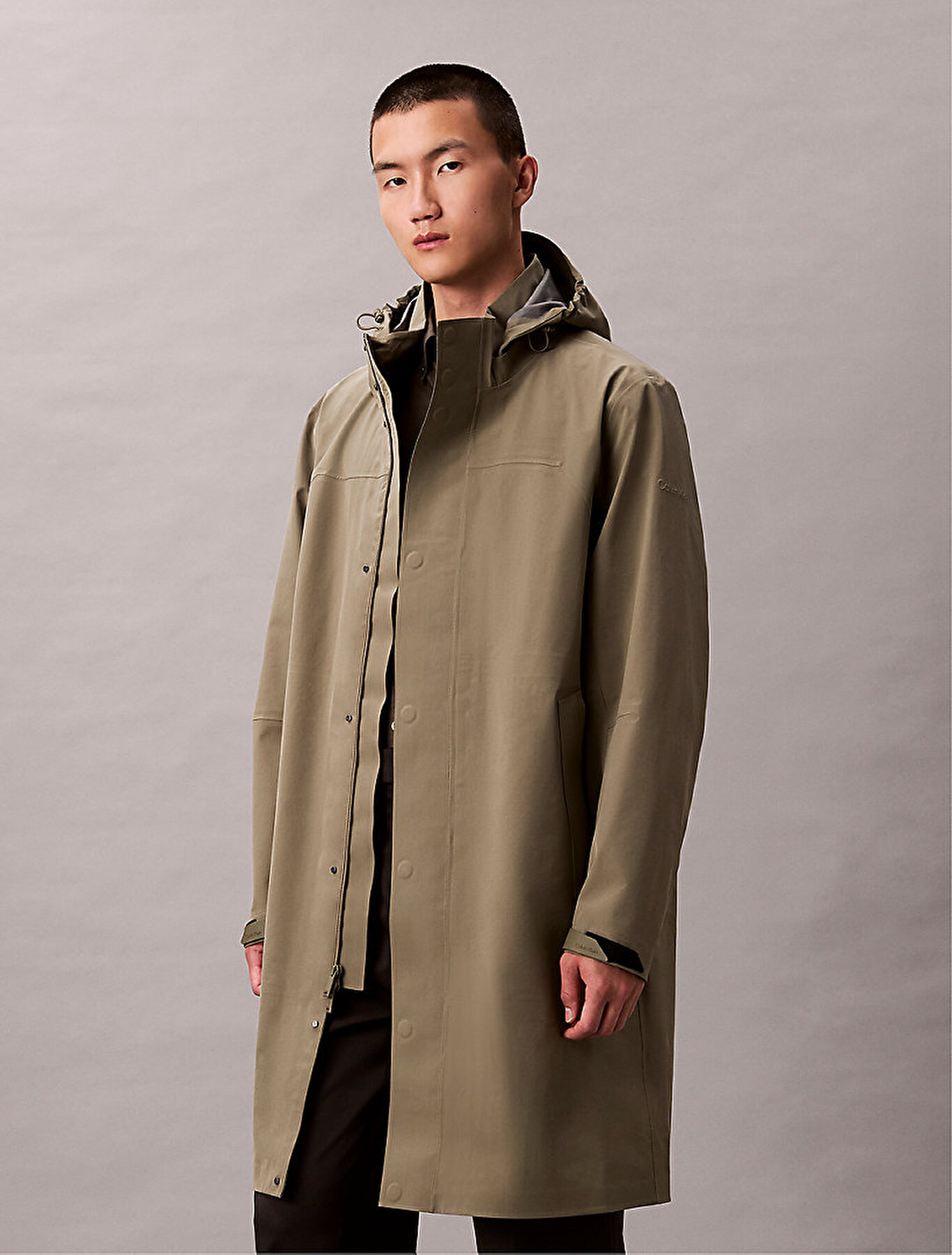 Erkek 3 in 1 Tech Hooded Mont Yeşil LV04LD518GROB | Calvin Klein