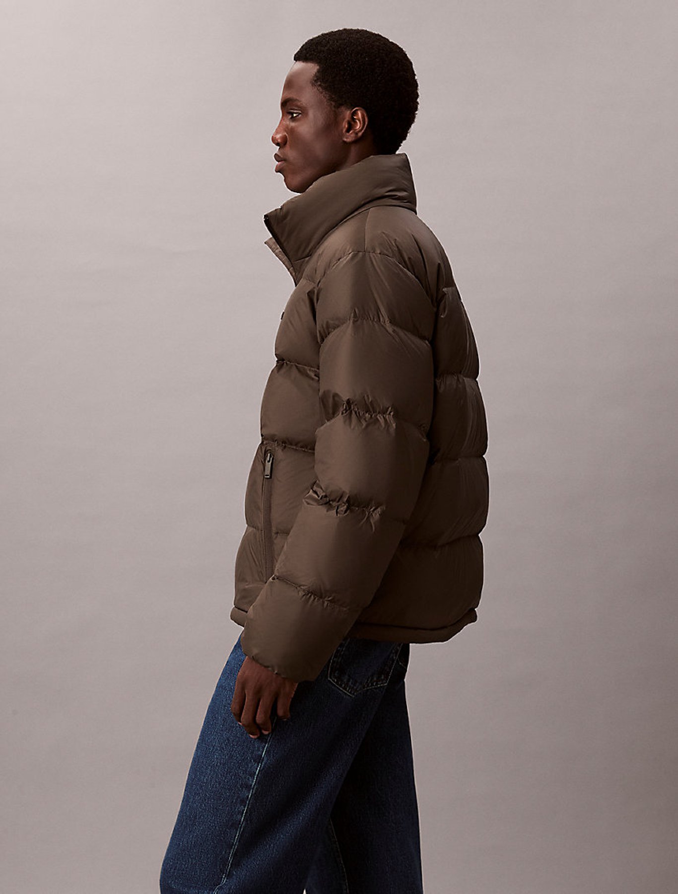 Erkek Naylon Mont Kahverengi LV04LD529GPAR | Calvin Klein