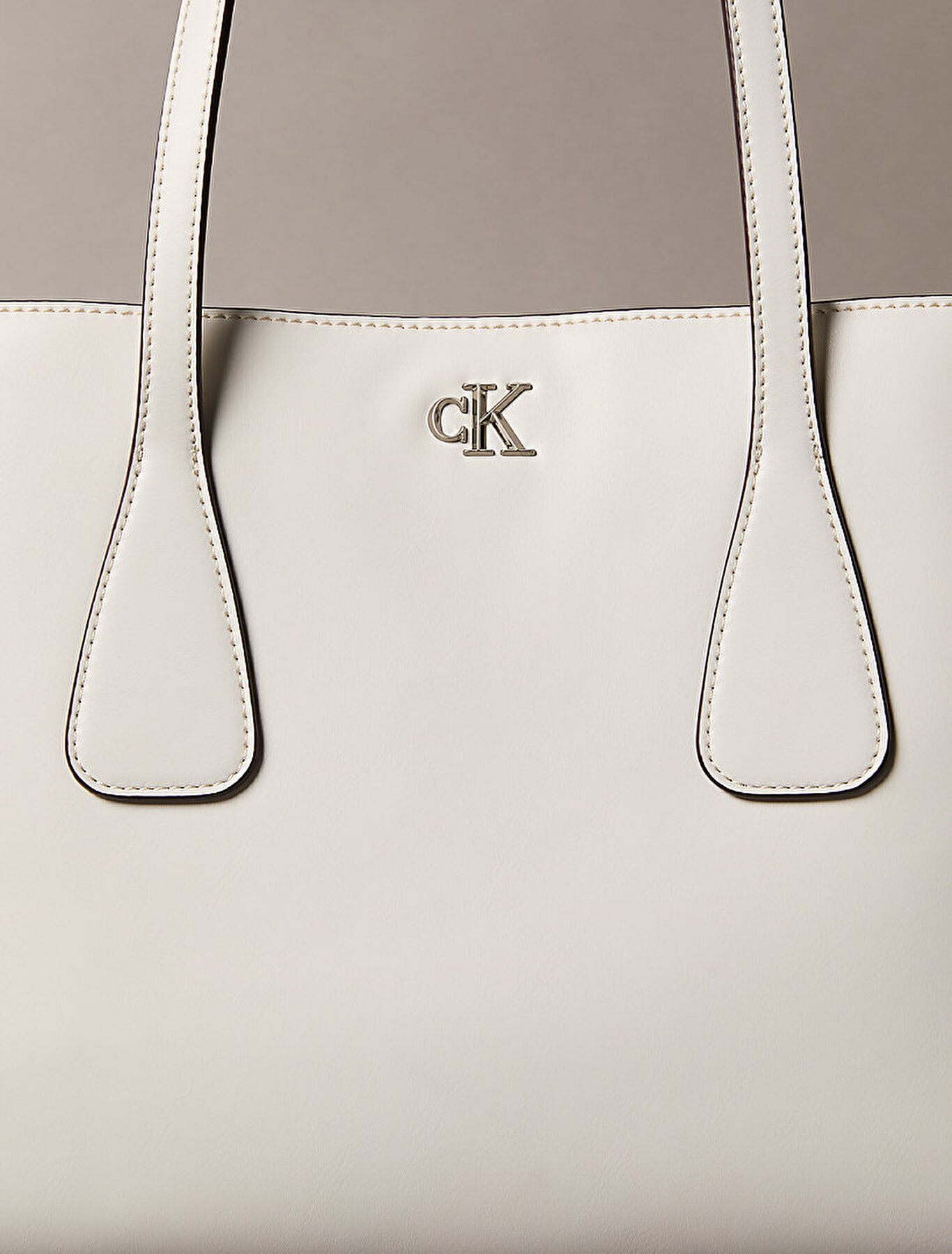Kadın CK Medium Work Tote Çanta Beyaz LV04F3442G4LX | Calvin Klein