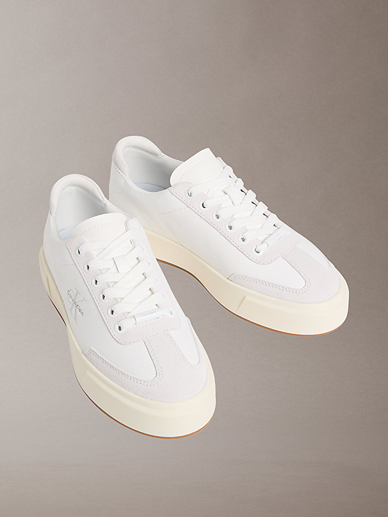 ガロchan　554045 Kadın Basket Cups Sneaker Beyaz HW0HW0298405Z | Calvin Klein