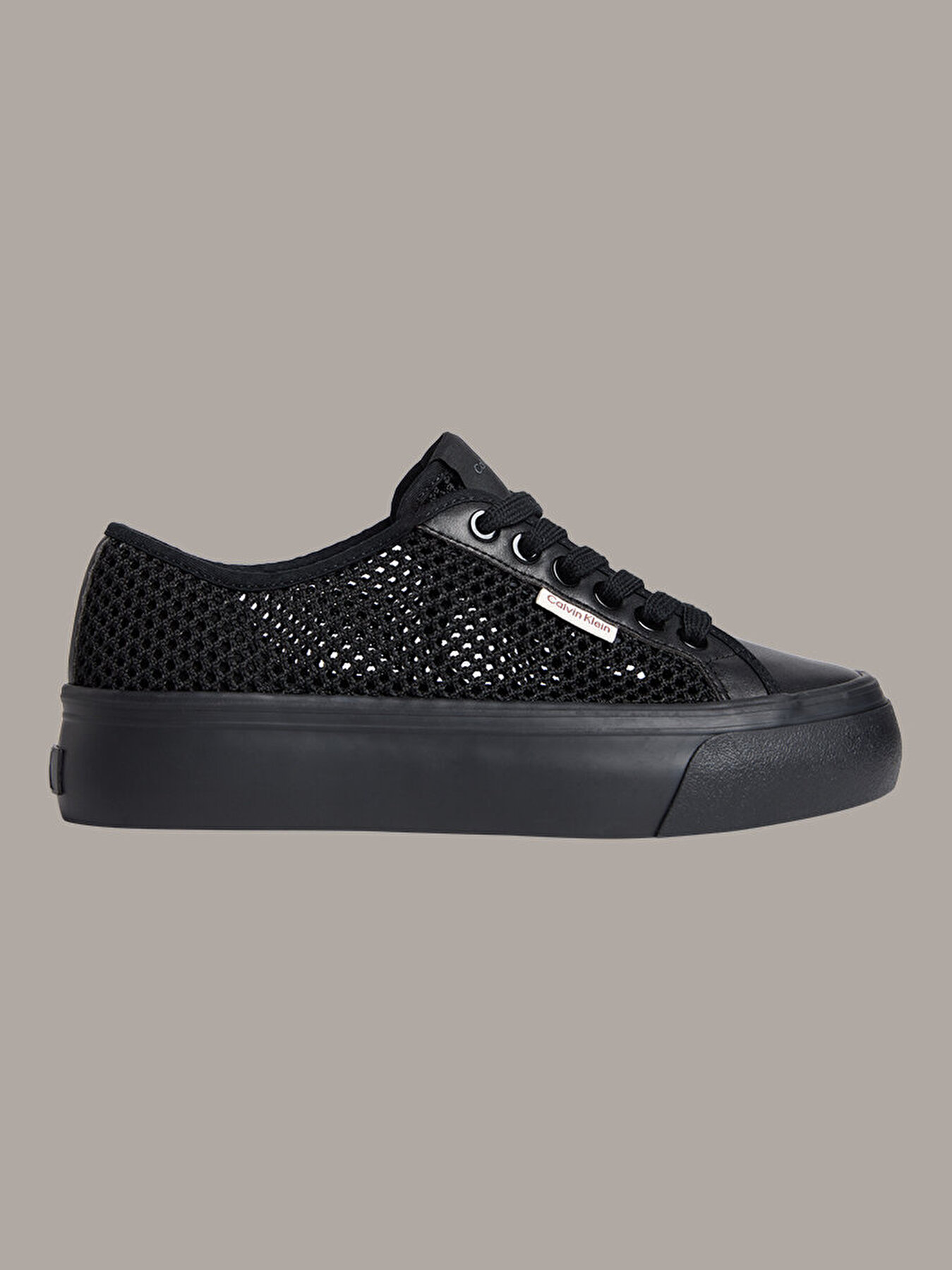 Kluv Kadın Vulcanic Flatform Laceup Sneaker Siyah HW0HW029710GJ