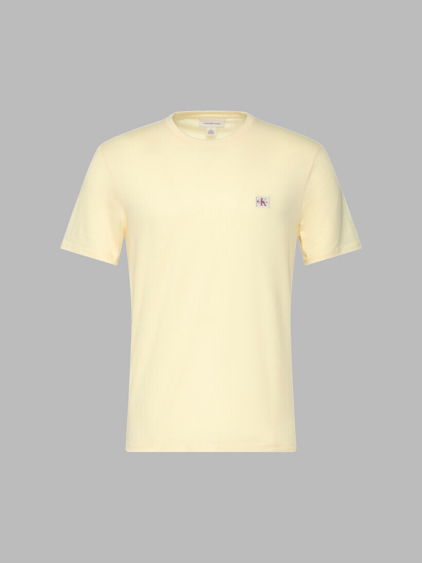 Erkek Badge 30s Jersey T-shirt Sarı LV04RC272G41M | Calvin Klein